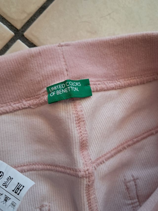 Pantaloni velluto rosa donna Tg M