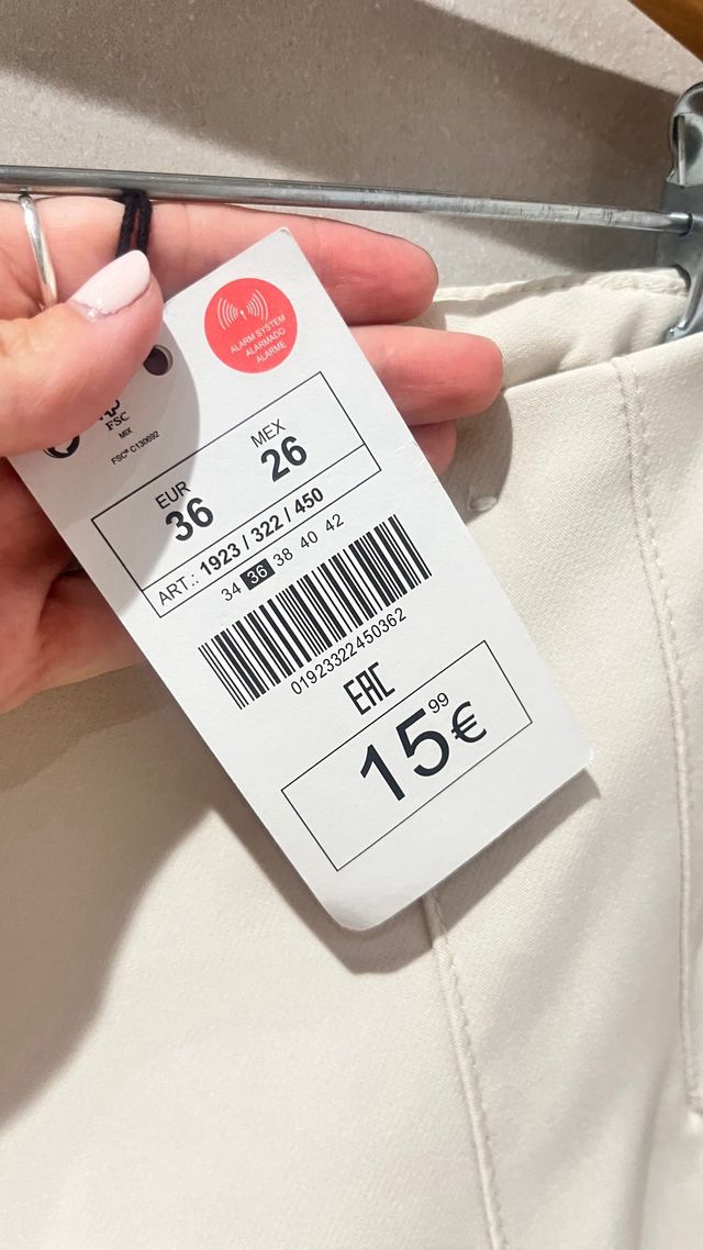 Pantalones Lefties blancos talla 36