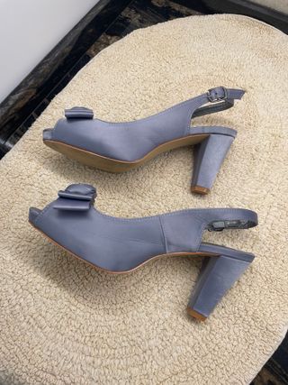Zapatos Marypaz Gris - Tacón Bajo