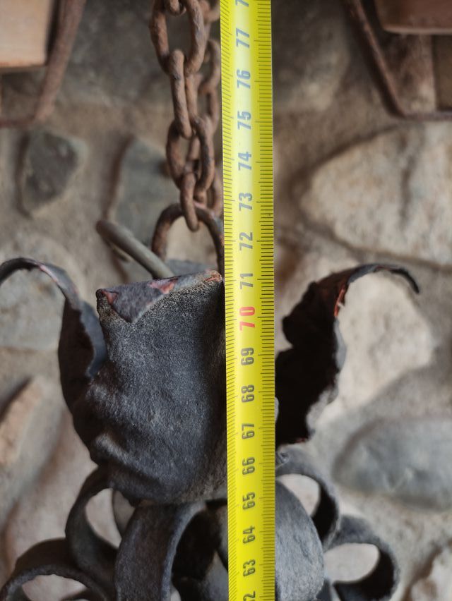 Lampara colgante hierro modernista