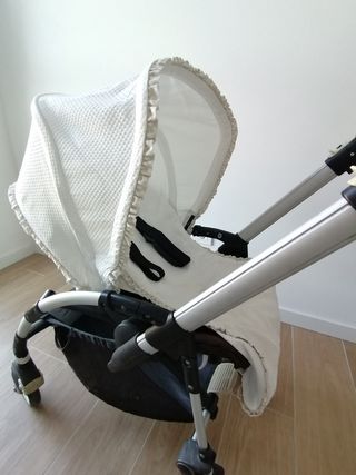 Funda pique blanco Bugaboo Bee: Capota y sillita