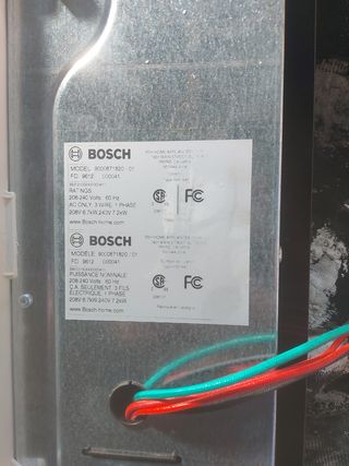 Placa vitrocerámica Bosch de 80cm
Inducción.