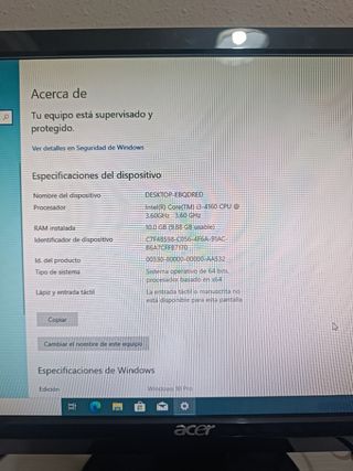 Ordenador I3 4160 - PC sobremesa