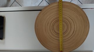 Piatto bambù beige