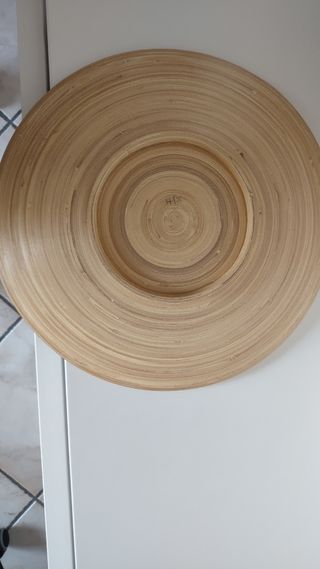 Piatto bambù beige
