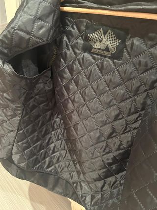 Chaqueta moto cuero Invictus