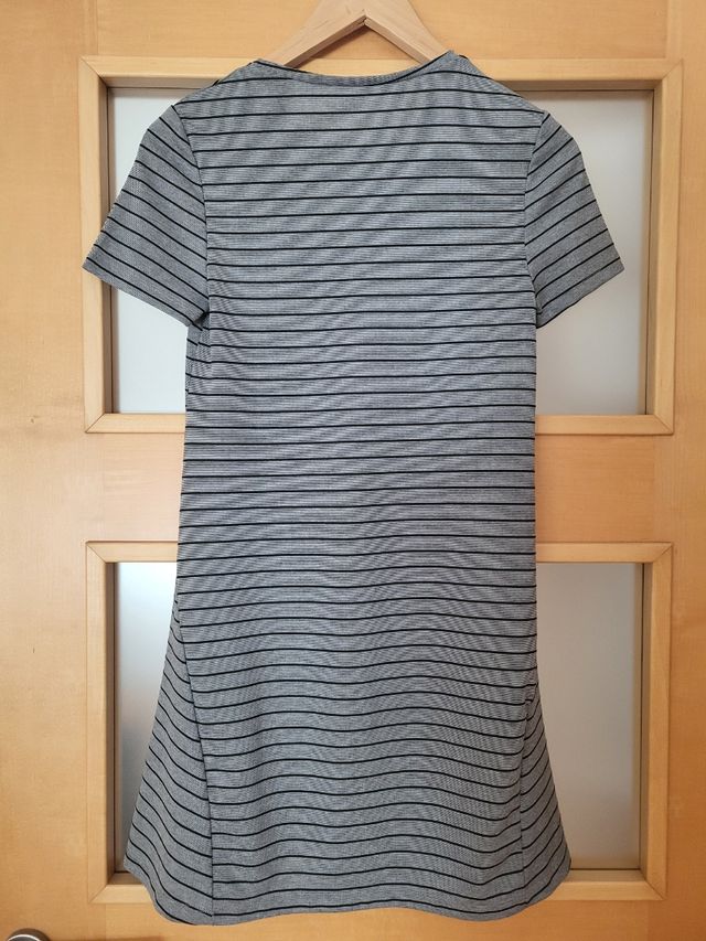 Vestido rayado Zara - Gris