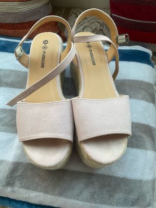 Sandalias cuña INSIDE rosa - talla 38
