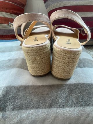 Sandalias cuña INSIDE rosa - talla 38