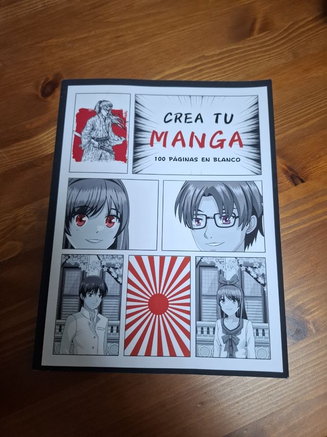 crea tu manga: 100 plantillas de cómics en blan...