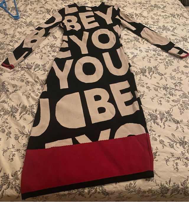 Vestido Desigual L - Negro y Rojo