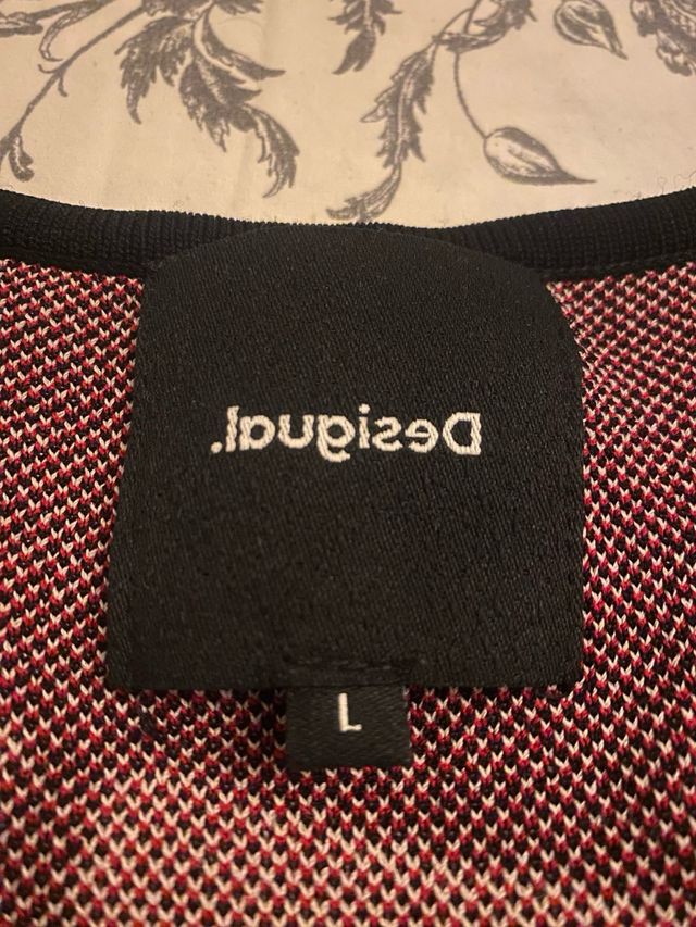 Vestido Desigual L - Negro y Rojo