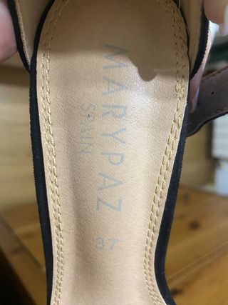 Sandalias MARYPAZ negras, talla 37