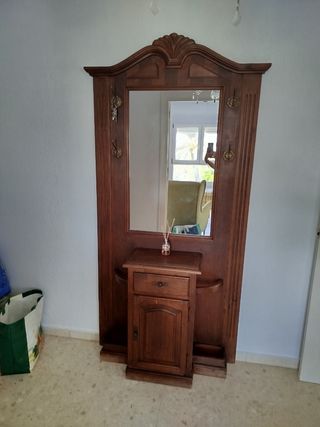 Mueble recibidor madera