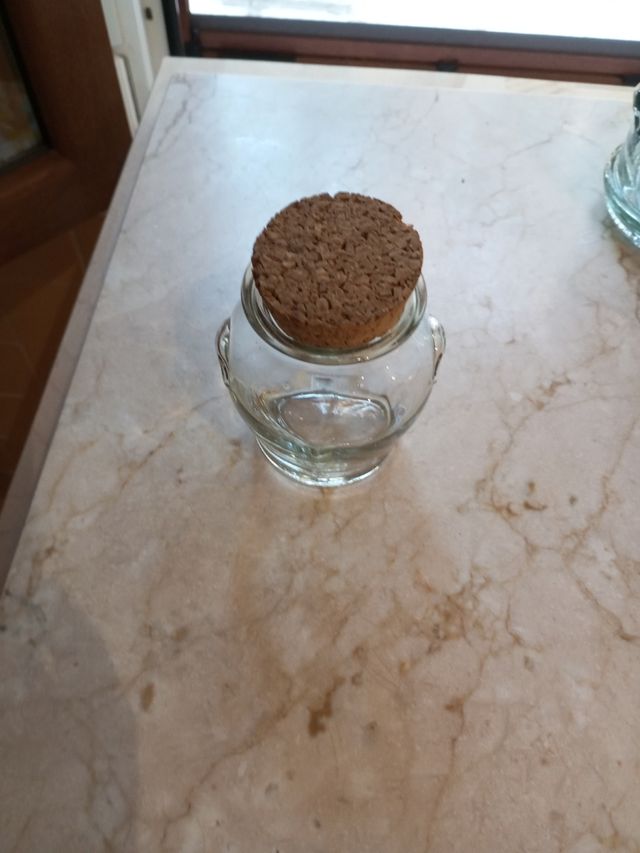 Tarros cristal rústico con corcho