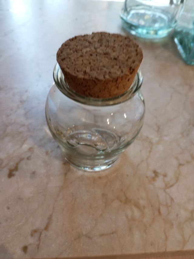 Tarros cristal rústico con corcho