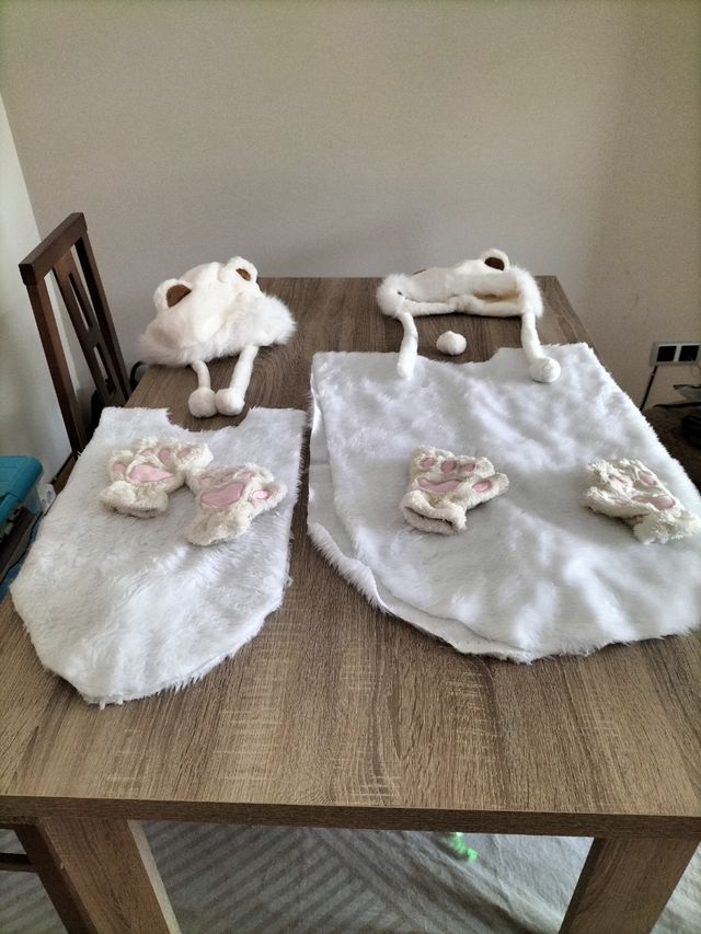 Disfraz oso polar - 2 disfraces