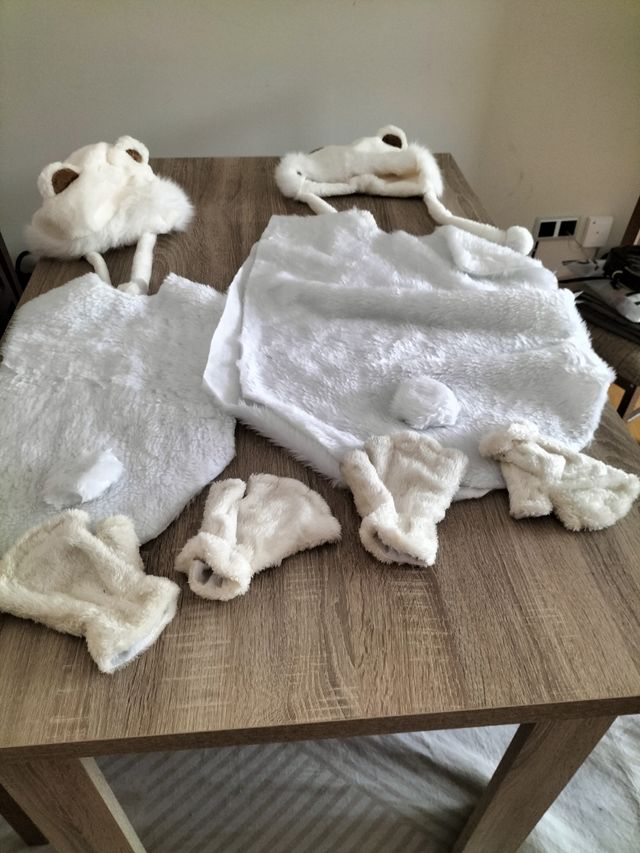 Disfraz oso polar - 2 disfraces