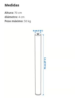 Pata mesa IKEA ADILS