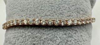 Pulsera de oro de 18 kt con diamantes 4.00 ct