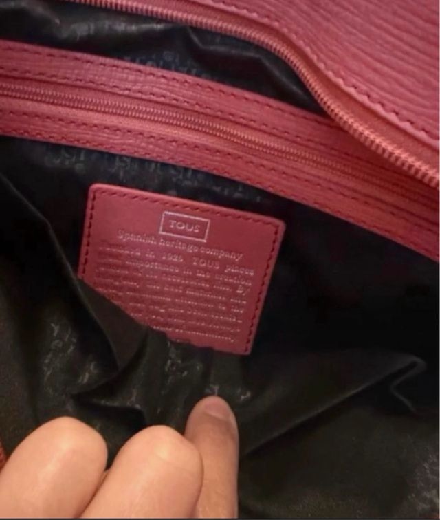 2 bolsos Tous piel - rosa y blanco