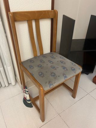Silla madera - gris