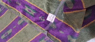 Telo mare verde viola cotone