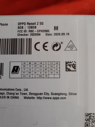 Oppo Reno4 Z 5G con 128/8 Gb
