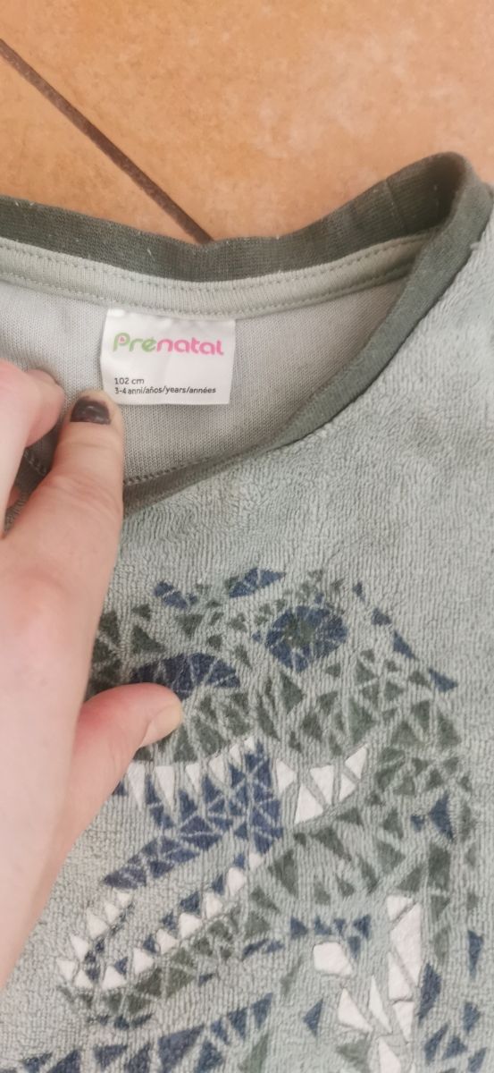 Pijama niño 3-4 años - dinosaurio