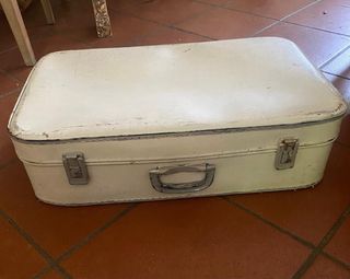  Valigie Vintage Marroni e Bianche
