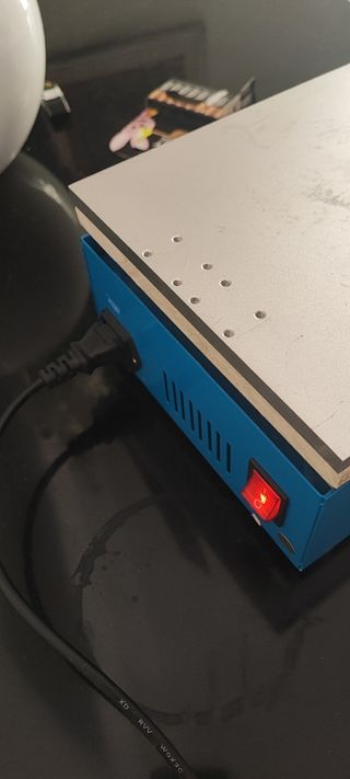Piastra riscaldante elettronica LCD