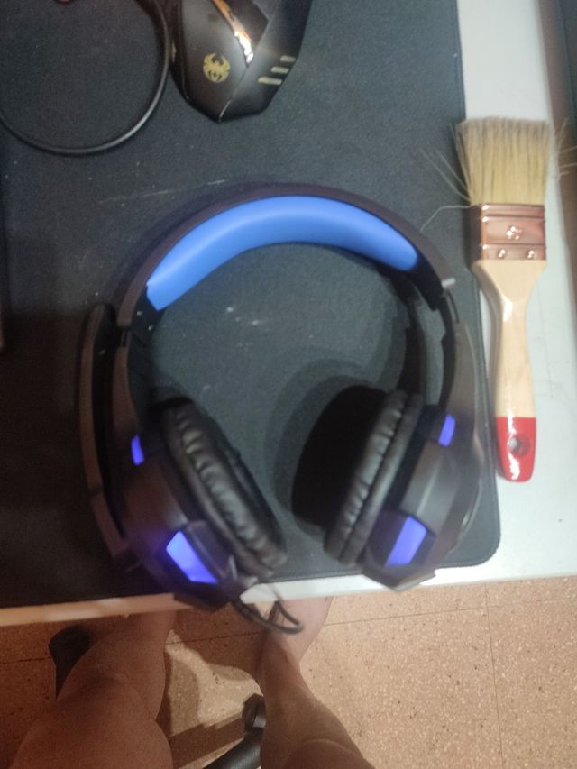 Auriculares Gaming LED Azul