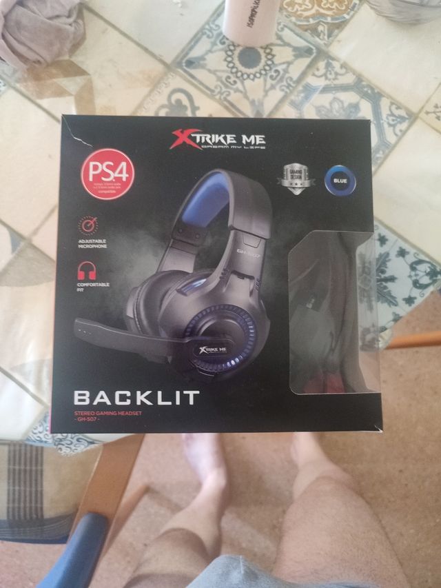 Auriculares Gaming LED Azul