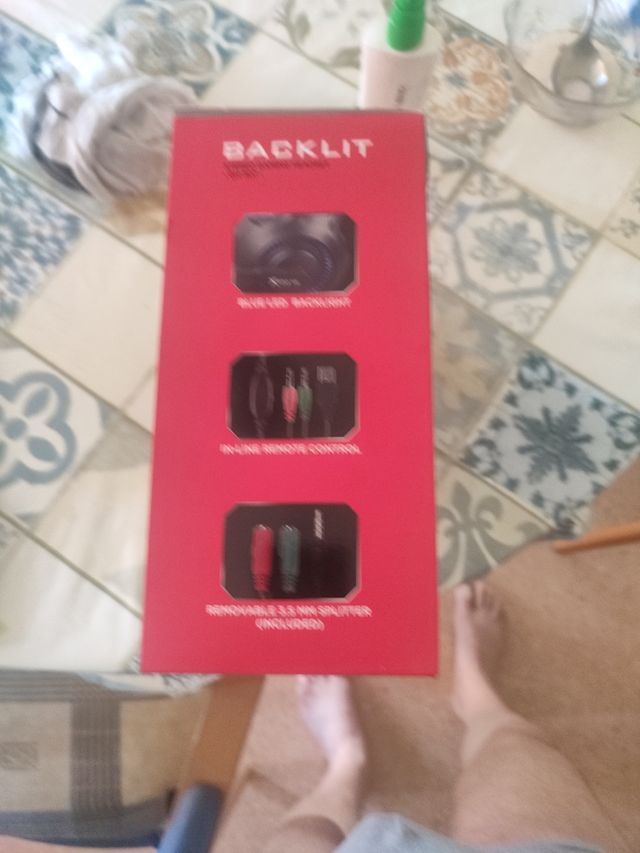 Auriculares Gaming LED Azul