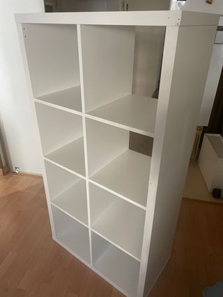 Estantería blanca 8 cubos