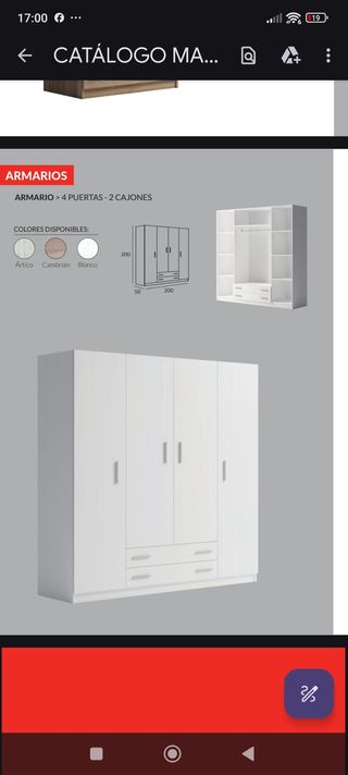 Armarios / roperos NUEVOS DESDE 169€ con envío