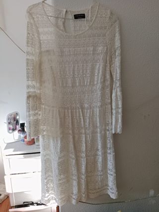 Vestido blanco verano encaje