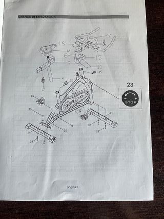 Bicicleta estática fitness