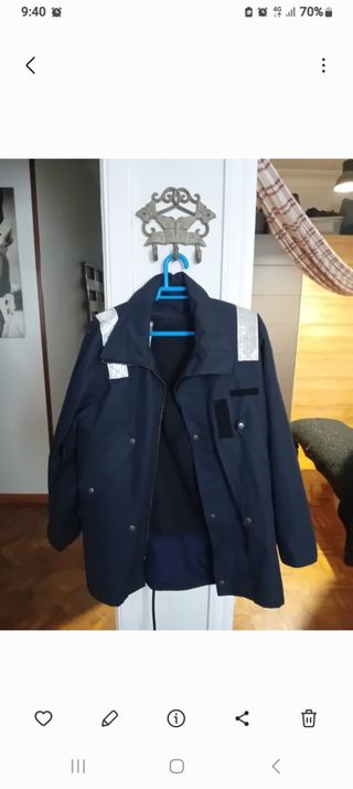 Chaquetón militar azul