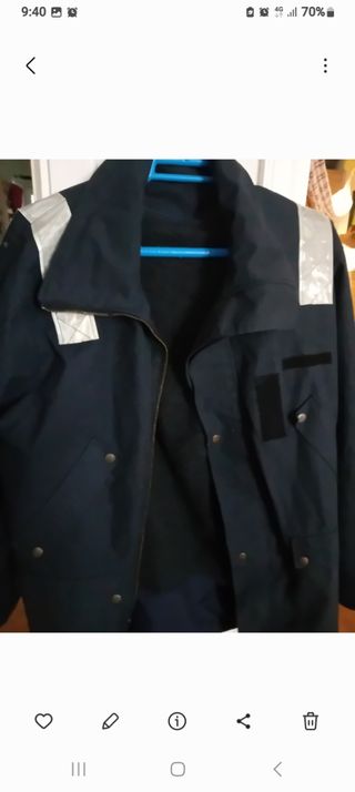 Chaquetón militar azul