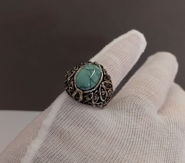 Anillo turquesa plata