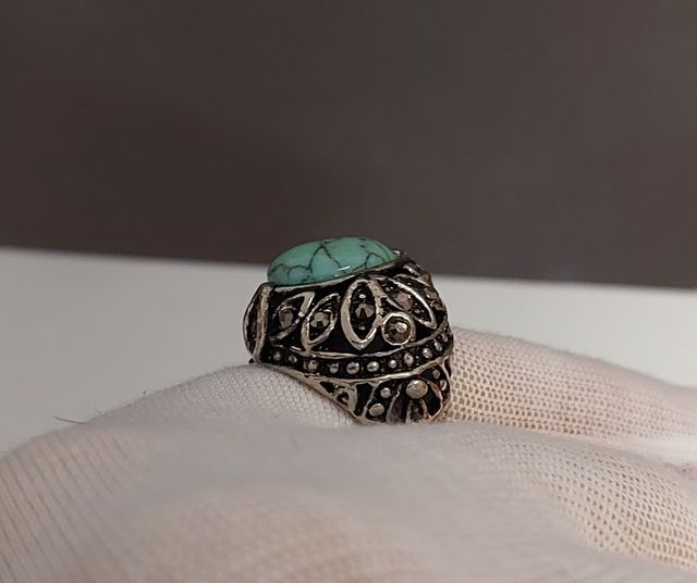 Anillo turquesa plata