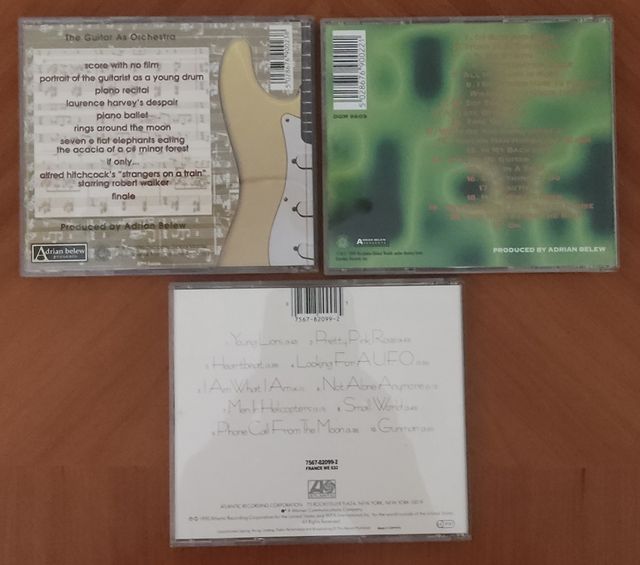 CDs Adrian Belew: 3 álbumes