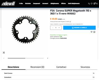 Corona FSA 36T Megatooth 5x110