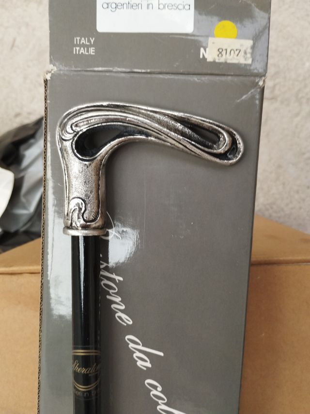 Bastón baño de plata Sheraton - Madera negra