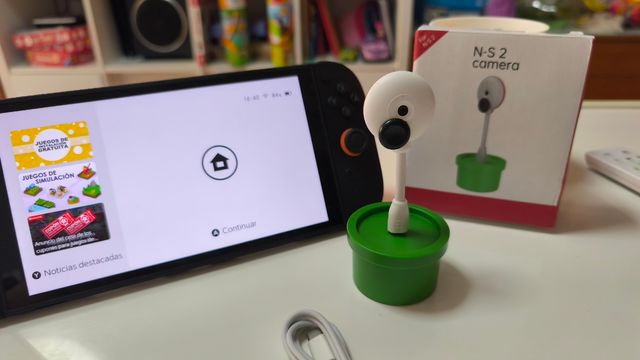 Cámara Nintendo Switch 2 nueva