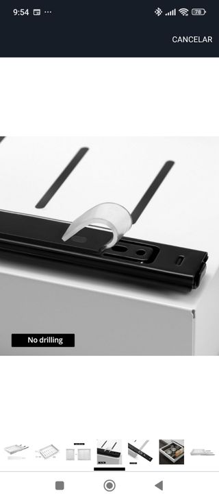 Cajón telescópico blanco