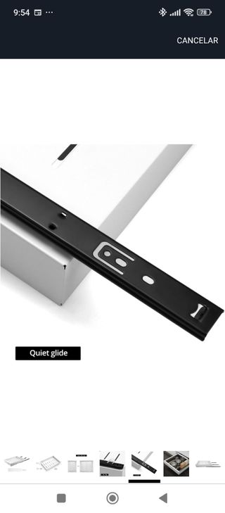 Cajón telescópico blanco