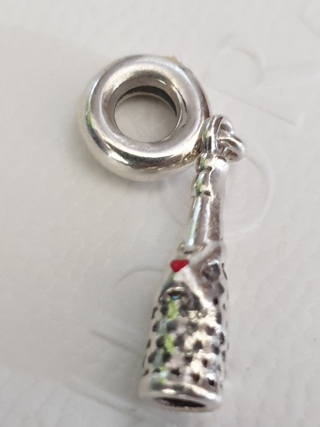 Charm Pandora Champagne Argento e zirconi