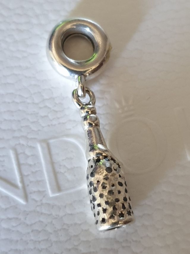 Charm Pandora Champagne Argento e zirconi